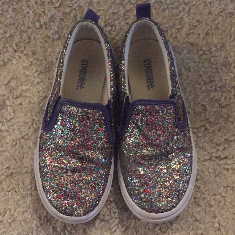 Gymboree multi colored glitter shoes